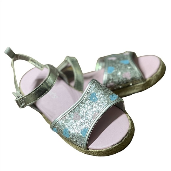 Carter’s sandals girl heart glitter size 11 - Picture 2 of 10